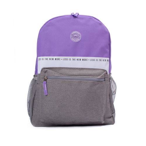 Mochila Feminina Clio Style New More Lilás/cinza