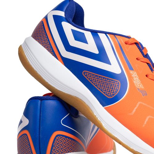 Chuteira Futsal Infantil Umbro Pro 5 Jr Laranja/azul