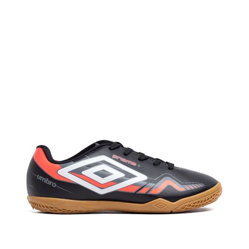 Chuteira Futsal Infantil Umbro Prisma+ Jr Preto/coral