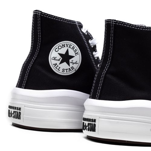 Tênis Feminino Converse Chuck Taylor All Star Move Cano Alto Preto/branco