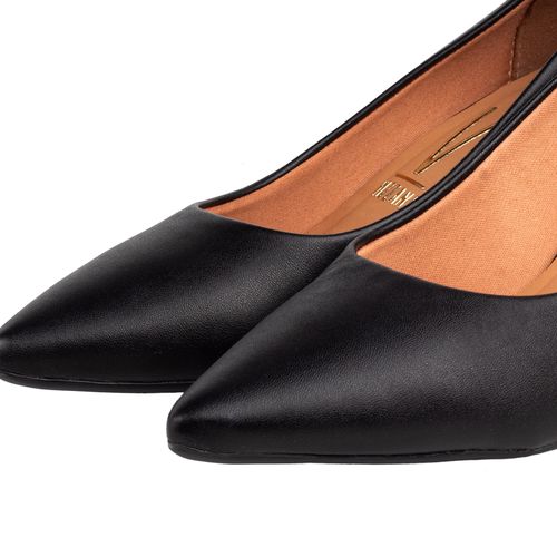 Sapato Feminino Vizzano Salto Bloco Preto
