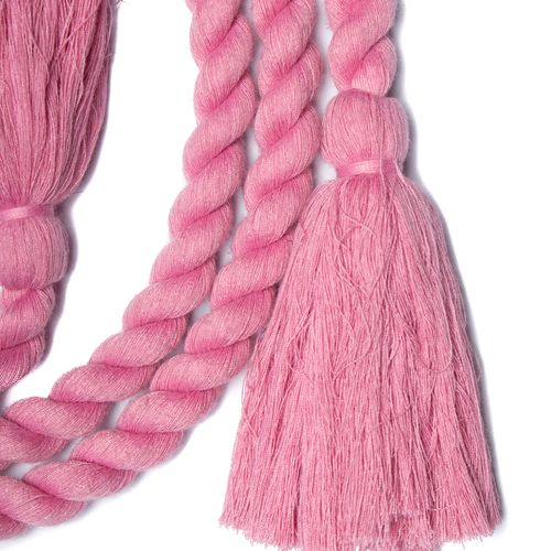 Cinto Feminino Bauarte em Tecido Trançado Rosa