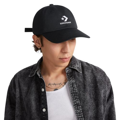 Boné Unissex Converse Lock Up Baseball Preto