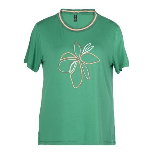 Blusa Feminina Averzzy Plus Size Folha Verde