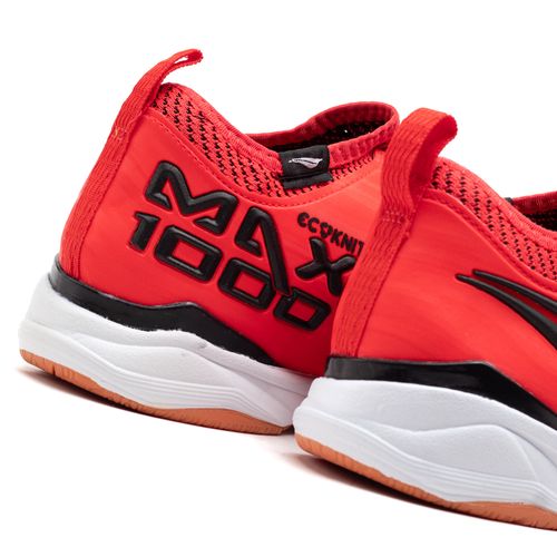 Chuteira Futsal Penalty Max 1000 Ecoknit Vermelho/preto