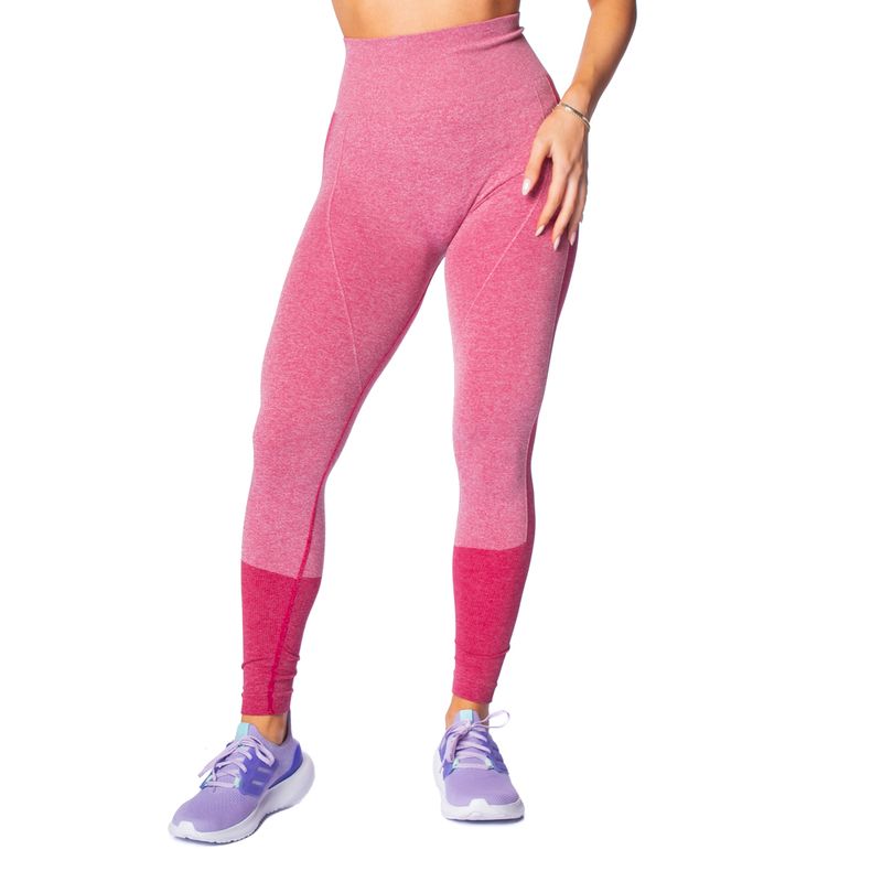 Legging Feminina Sea Surf Sem Costuras Rosa/vermelho