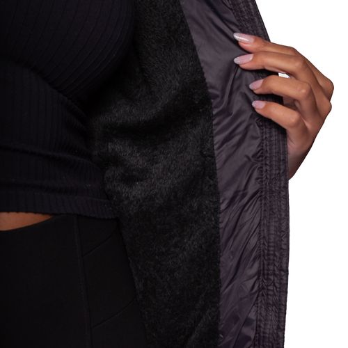Jaqueta Puffer Feminina Sea Surf Alongada Preto