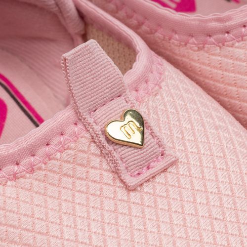 Tênis Infantil Molekinha Slip On Tecido Rosa Claro