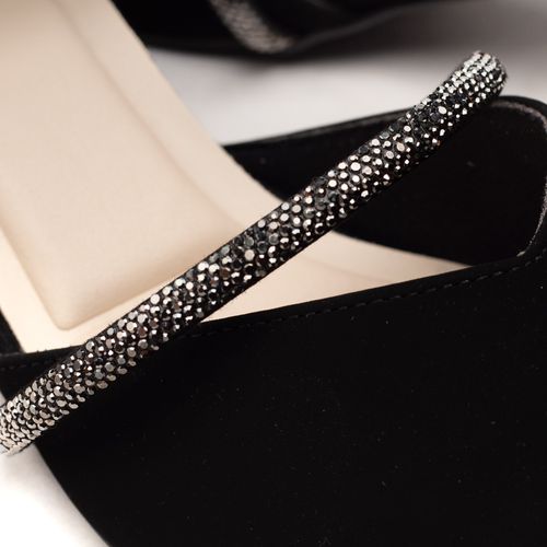 Sapato Scarpin Feminino Bebecê Salto Grosso Preto