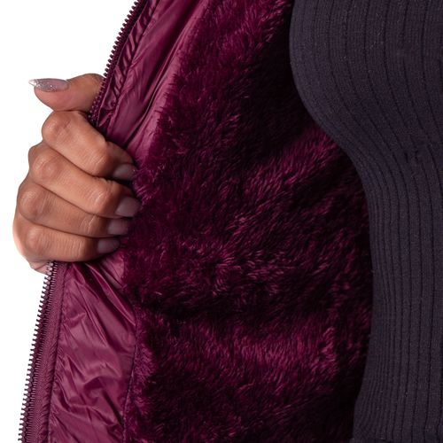 Jaqueta Puffer Feminina Sea Surf Alongada Bordô