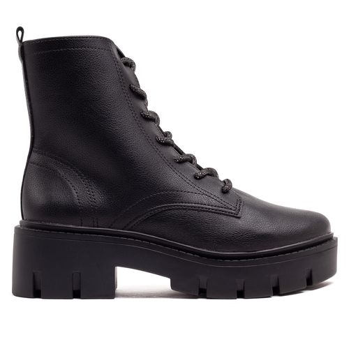 Coturno Feminino Via Marte Tratorado Preto