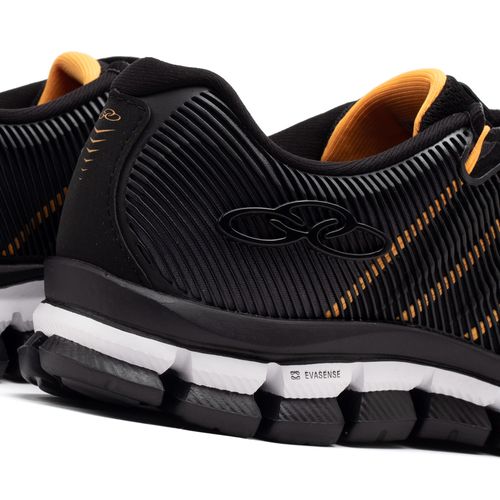 Tênis Masculino Olympikus Dynamic Preto/laranja