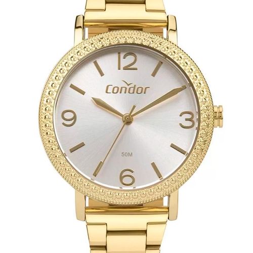 Relógio Feminino Condor Analógico Copc21jie/k4b com Conjunto Dourado