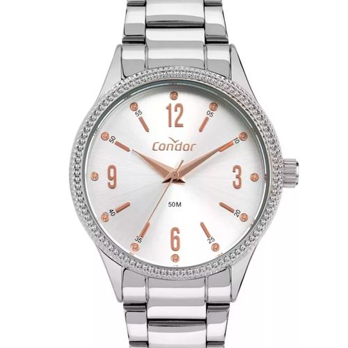 Relógio Feminino Condor Analógico COPC21JMQ/K4K com Conjunto Prata