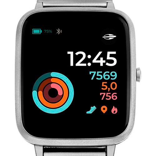 Relógio Unissex Mormaii Smartwatch Molifeal/7k Prata