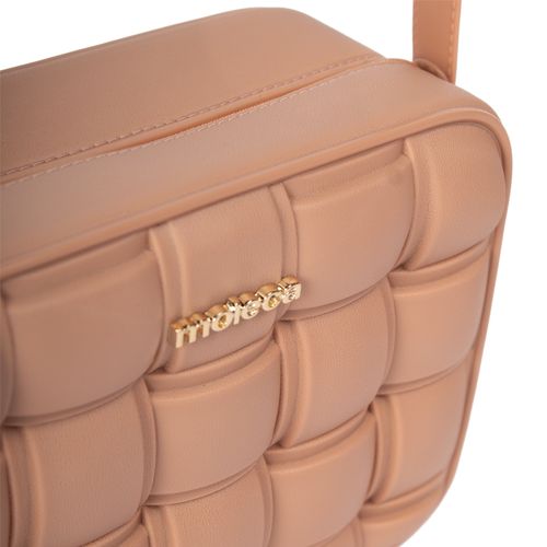Bolsa Feminina Moleca Transversal Trançada Nude