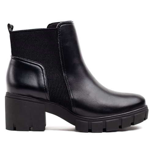 Bota Feminina Via Marte Tratorada Chelsea Preto