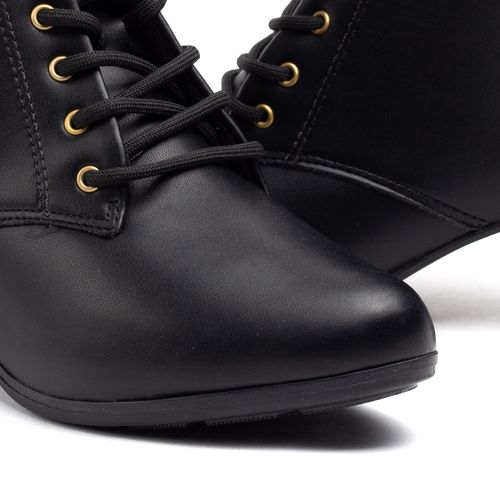 Bota Feminina Modare Cano Curto Salto Bloco Preto