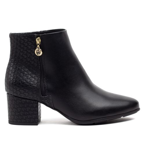 Bota Feminina Modare Cano Curto com Textura Preto
