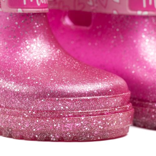Bota Infantil Grendene Disney BFF Baby Glitter Rosa
