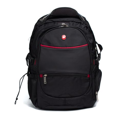 Mochila Unissex Swissland Linha Executiva Preto/vermelho