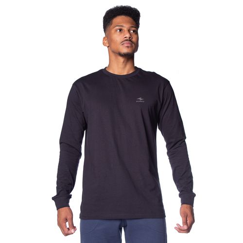 Camiseta Masculina Nicoboco Manga Longa Básica Preto