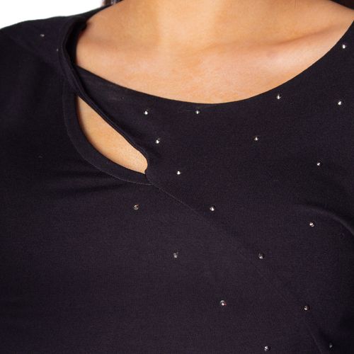 Blusa Feminina Averzzy com Brilhos Preto