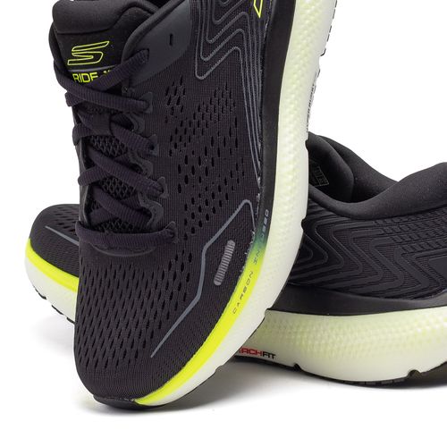 Tênis Masculino Skechers GO RUN Ride 11 Preto/verde