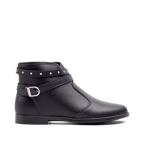 Bota Infantil Molekinha Tira com Fivela Preto