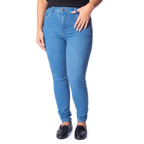 Calça Jeans Feminina Eagle Rose Cigarrete Azul