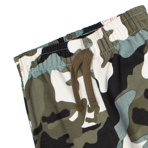 Calça Infantil Rovitex Moletom Camuflada Verde
