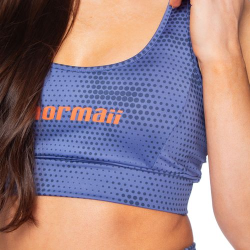 Top Feminino Mormaii Nadador Estampado Azul