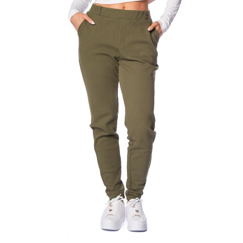 Calça Feminina Cativa Slim Malha Verde Musgo
