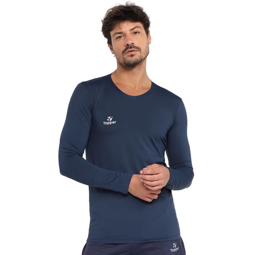 Camiseta Térmica Masculina Topper Classic UV50 New Marinho