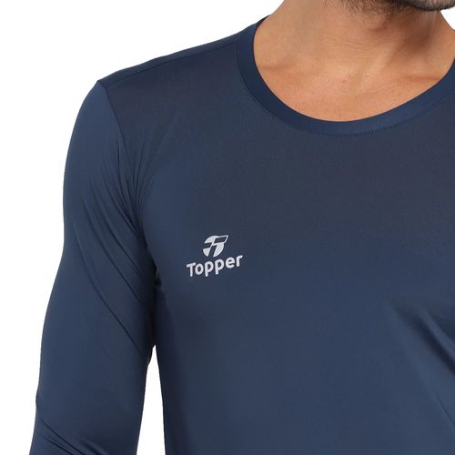 Camiseta Térmica Masculina Topper Classic UV50 New Marinho