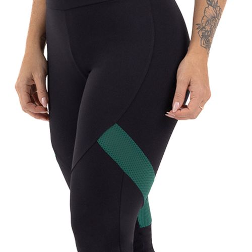 Legging Feminina Estilo do Corpo New Premium Preto/verde