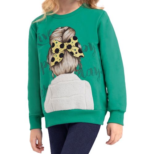 Conjunto Infantil Rovitex Moletom Menina Verde