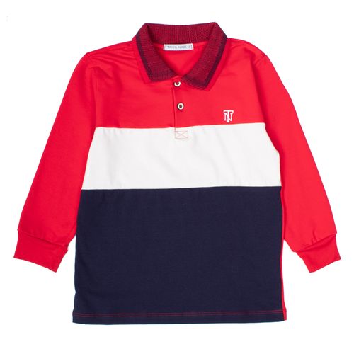 Camisa Polo Infantil Rovitex Trick Nick Vermelho