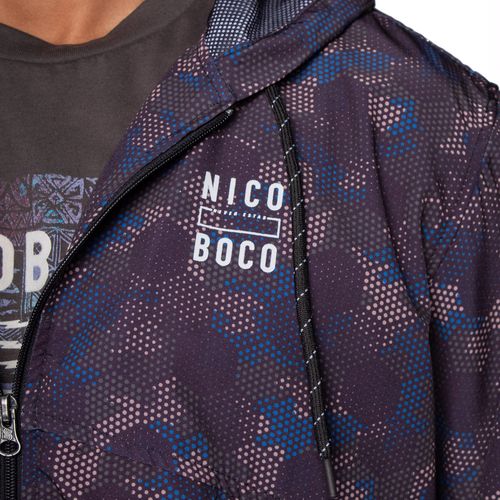 Jaqueta Corta Vento Masculina Nicoboco Estampada Preto