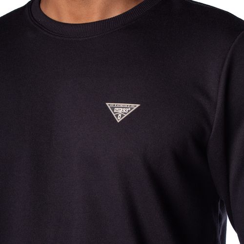 Blusão de Moletom Masculino Over Surf Careca Básico Preto