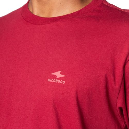 Camiseta Masculina Nicoboco Manga Longa Básica Vermelho