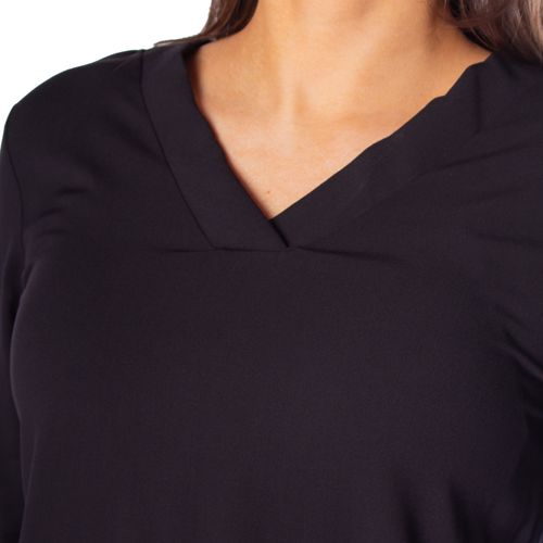 Blusa Feminina Cativa Viscose Gola V Preto