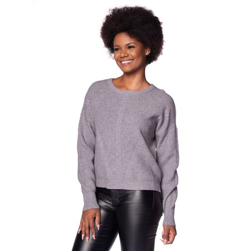 Blusa Feminina Facinelli Tricot Mullet Cinza