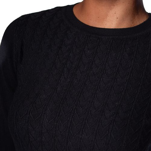 Blusa Feminina Facinelli Tricot Textura Preto