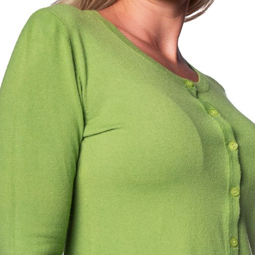 Casaco Feminino Facinelli Tricot Botões Verde