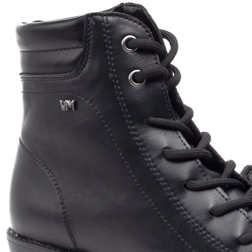 Coturno Feminino Via Marte Salto Médio Preto