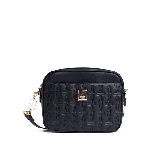 Bolsa Feminina Vizzano Transversal Pequena Monograma Preto