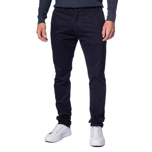 Calça Masculina de Sarja HMO Jeans Reta Marinho