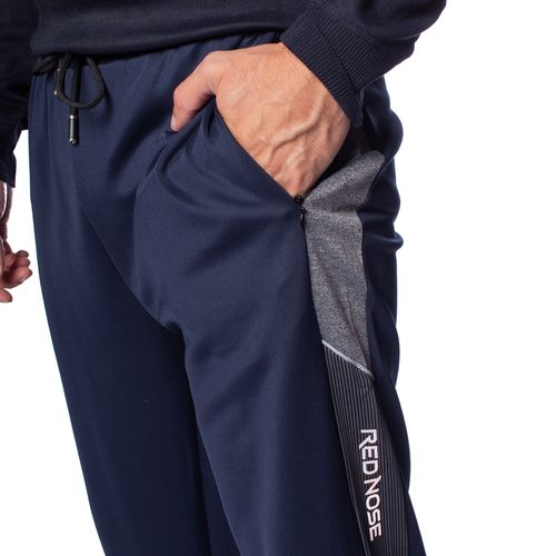Calça Masculina Red Nose Jogger Recorte Lateral Marinho