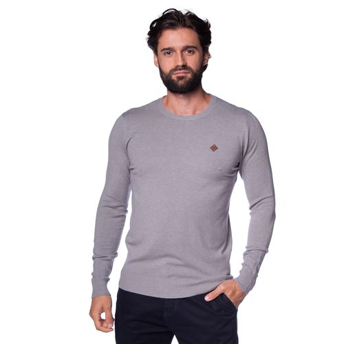 Suéter Masculino Red Nose Gola Redonda Cinza
